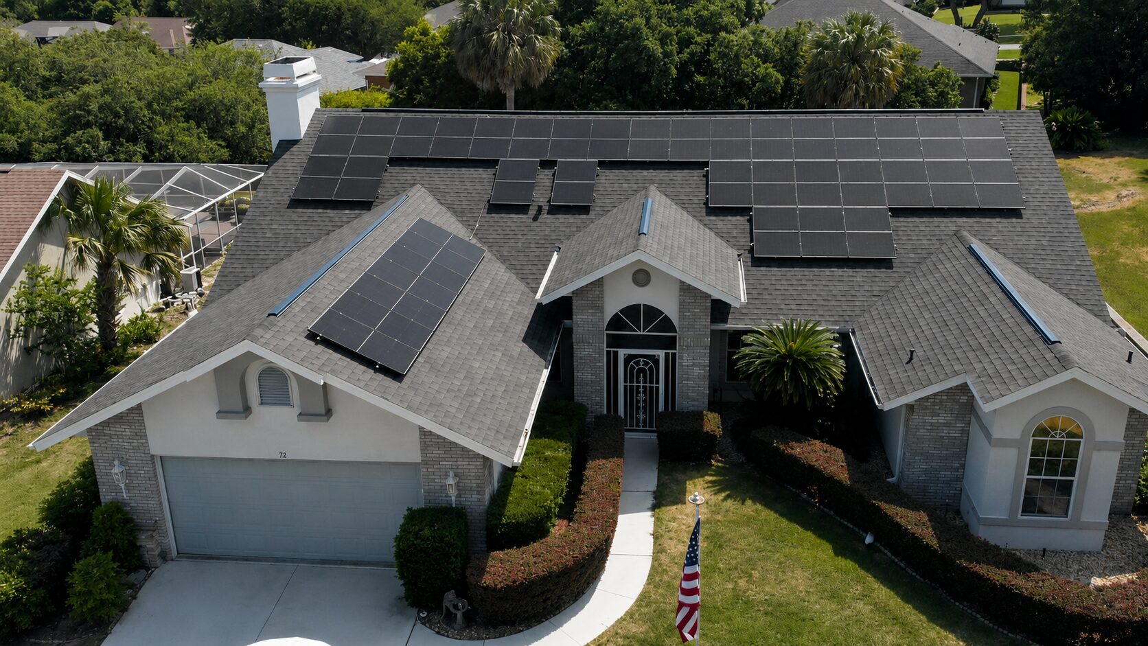 Leesburg roofing project by Covenant Roofing® on a completed Central Florida residential roof
